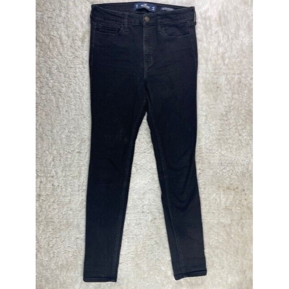 Hollister Size 5 Womens Jeans High Rise Super Skinny Stretch Black